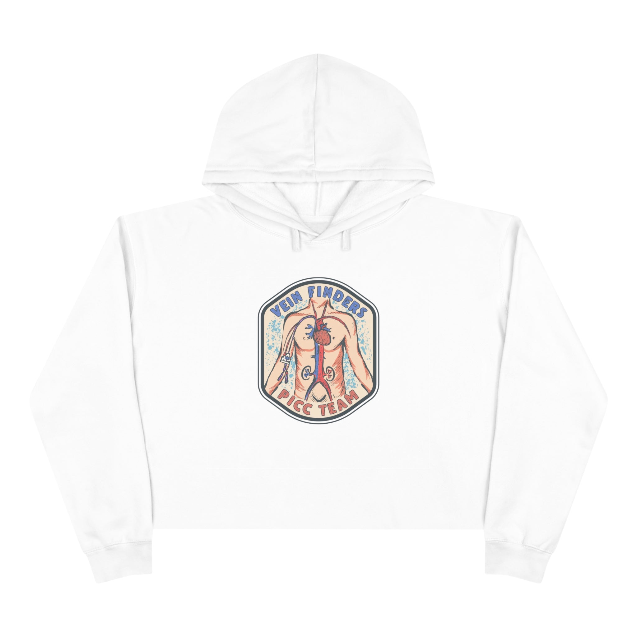 Vein Finders Crop Hoodie