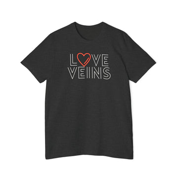 Love Veins t-shirt USA-Made Unisex Short-Sleeve Jersey T-Shirt