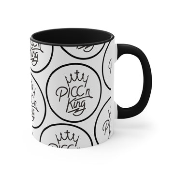 PICC'n King all over Accent Mugs