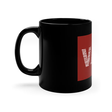 All Words VAT Vascular Access Nurse PICC Nurse IV Nurse 11oz Black Mug