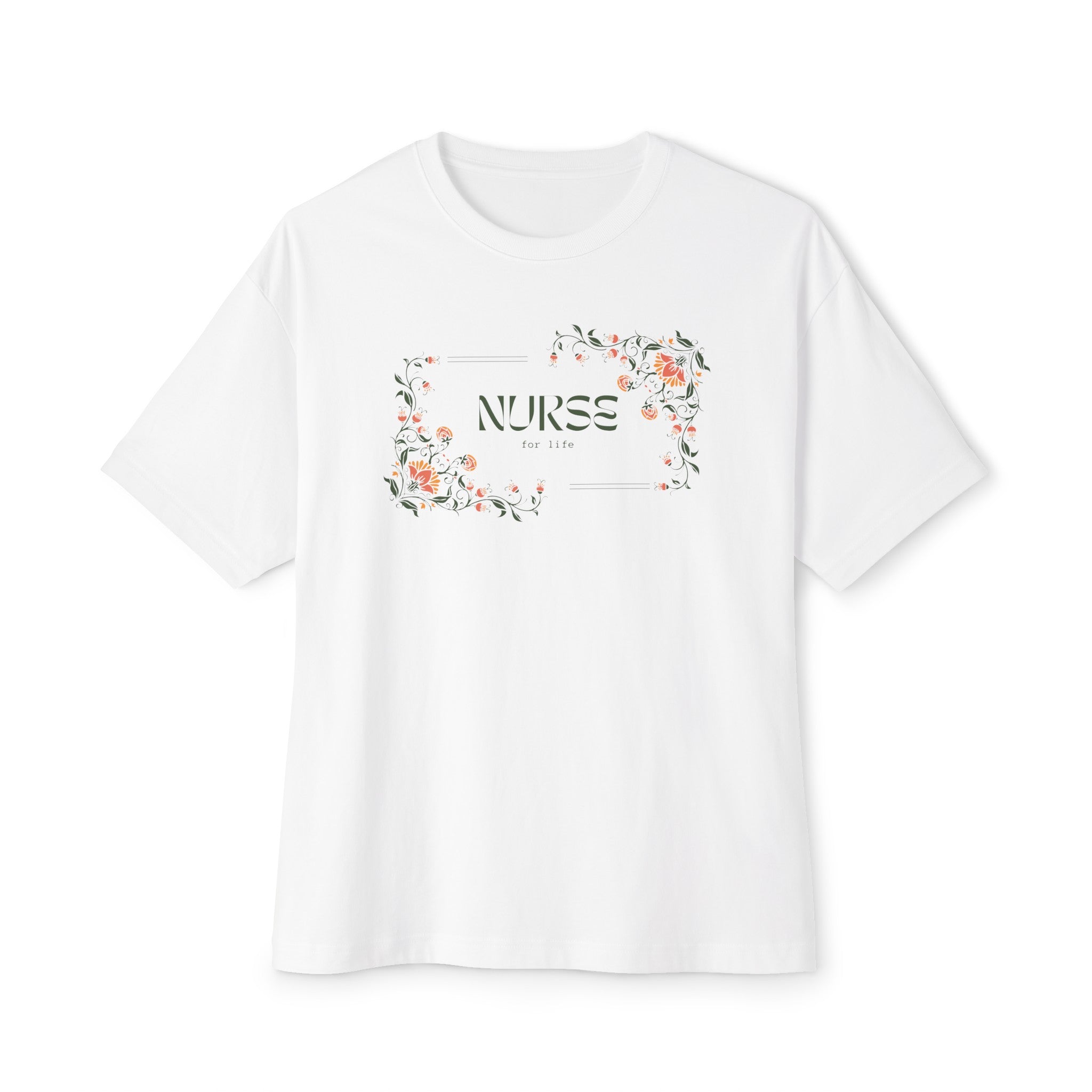 NURSE for life Unisex Oversized Boxy T-shirt