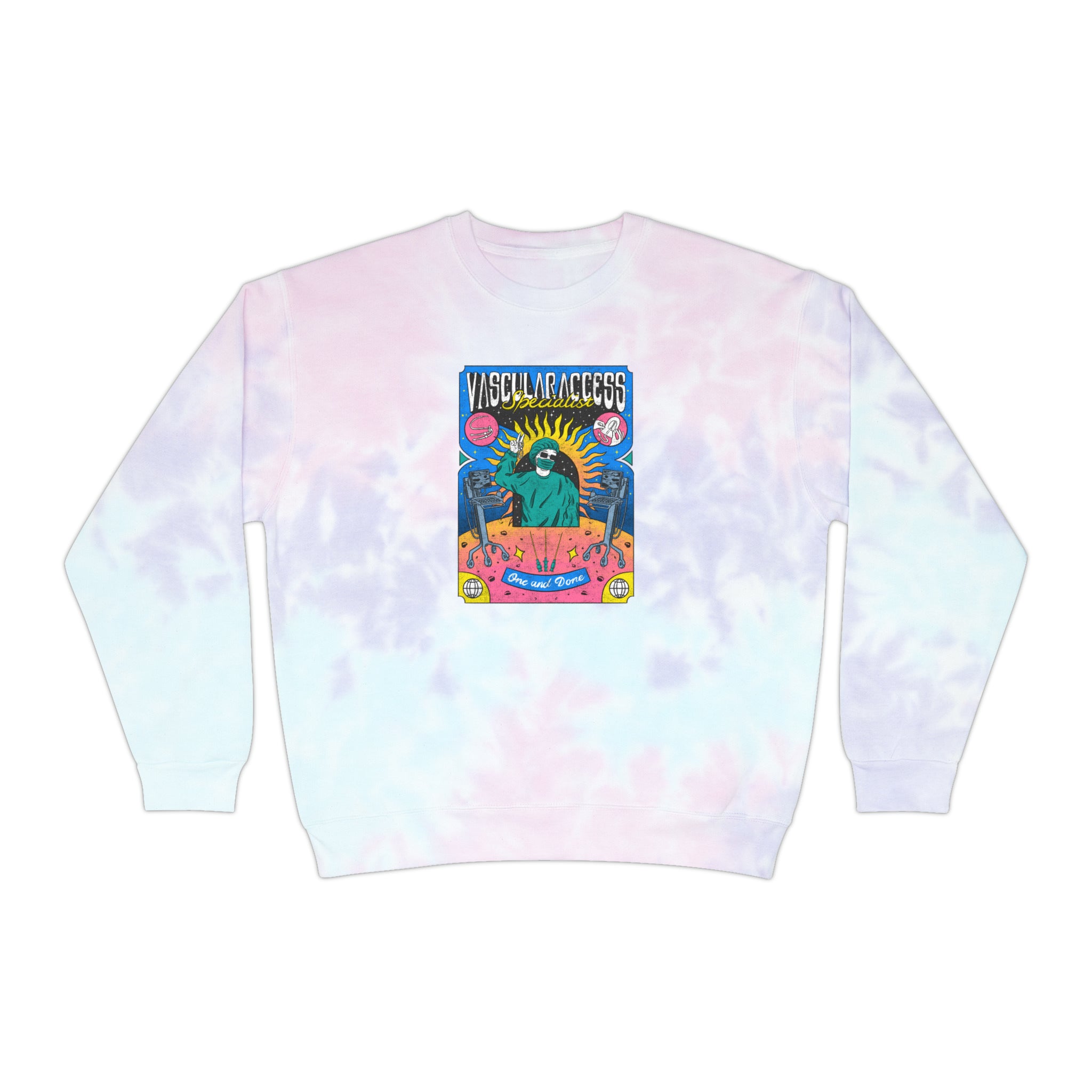 Vascular specialist Unisex Tie-Dye Sweatshirt