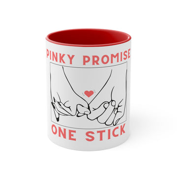 Pinky Promise One Stick Accent Mugs