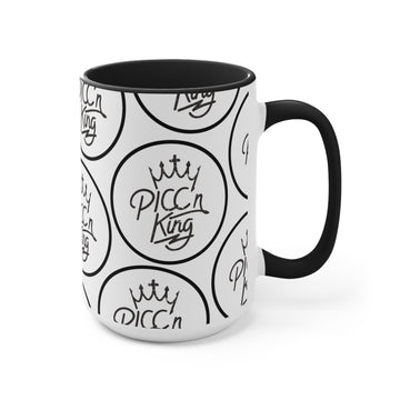 PICC'n King all over Accent Mugs