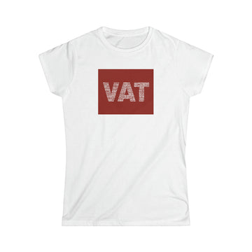 All Words VAT Crimson block style Women's t-shirt