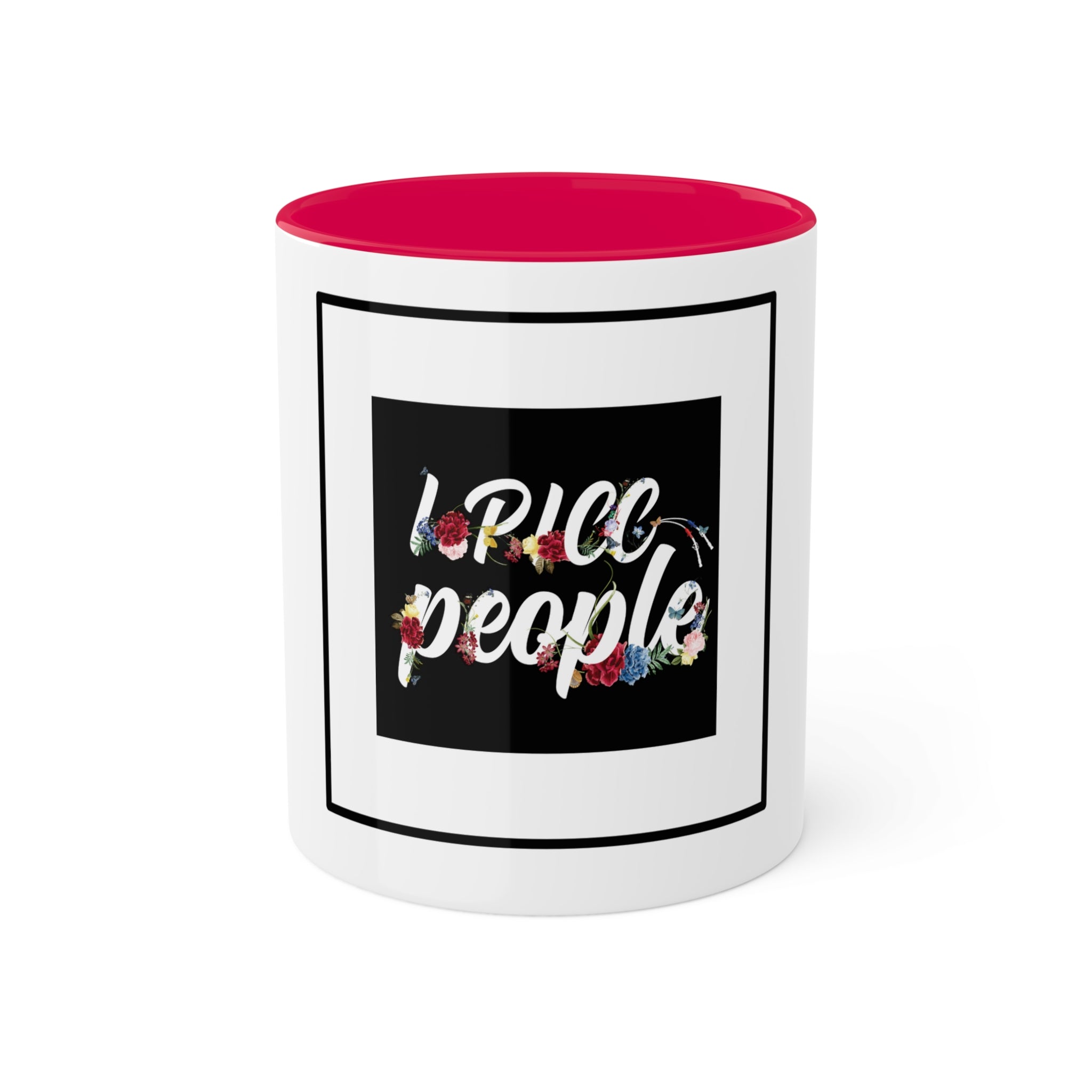 I PICC people square Colorful Mug, 11oz