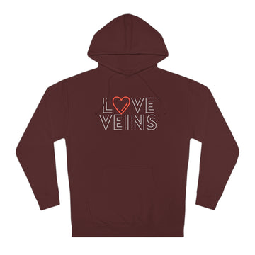 Love Veins hoodie, Nurse Hoodie, IV nurse, Vascular Access Nurse, ICU Nurse Unisex Hooded Sweatshirt