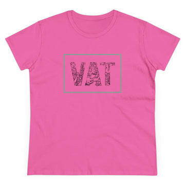 VAT in Action square outline Women's Midweight Cotton Tee