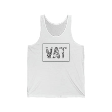 VAT in action square outline Designer Women's Jersey Tank