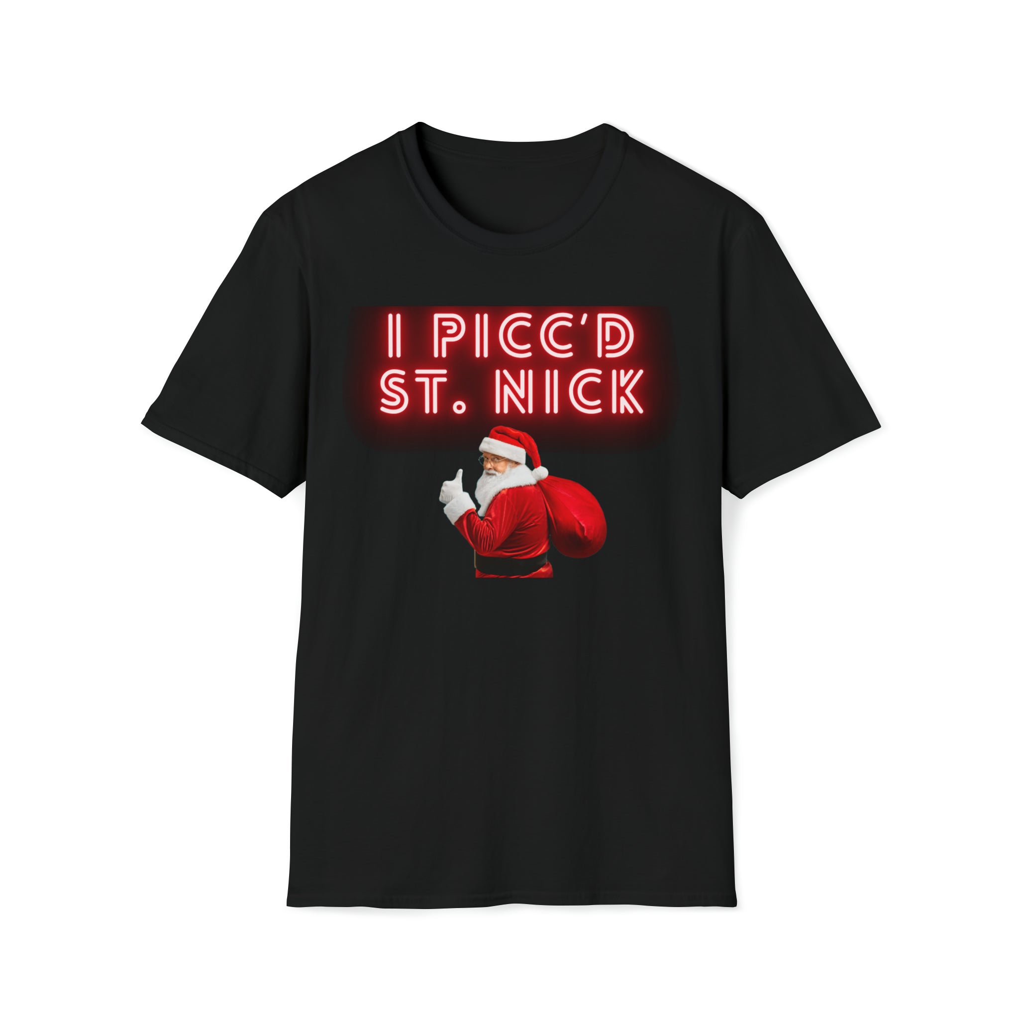 I PICC'd St. Nick Unisex Softstyle T-Shirt Holiday