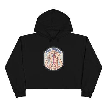 Vein Finders Crop Hoodie