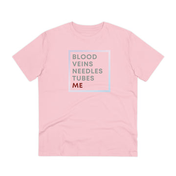 Blood Veins Needles IV, Organic Creator T-shirt - Unisex