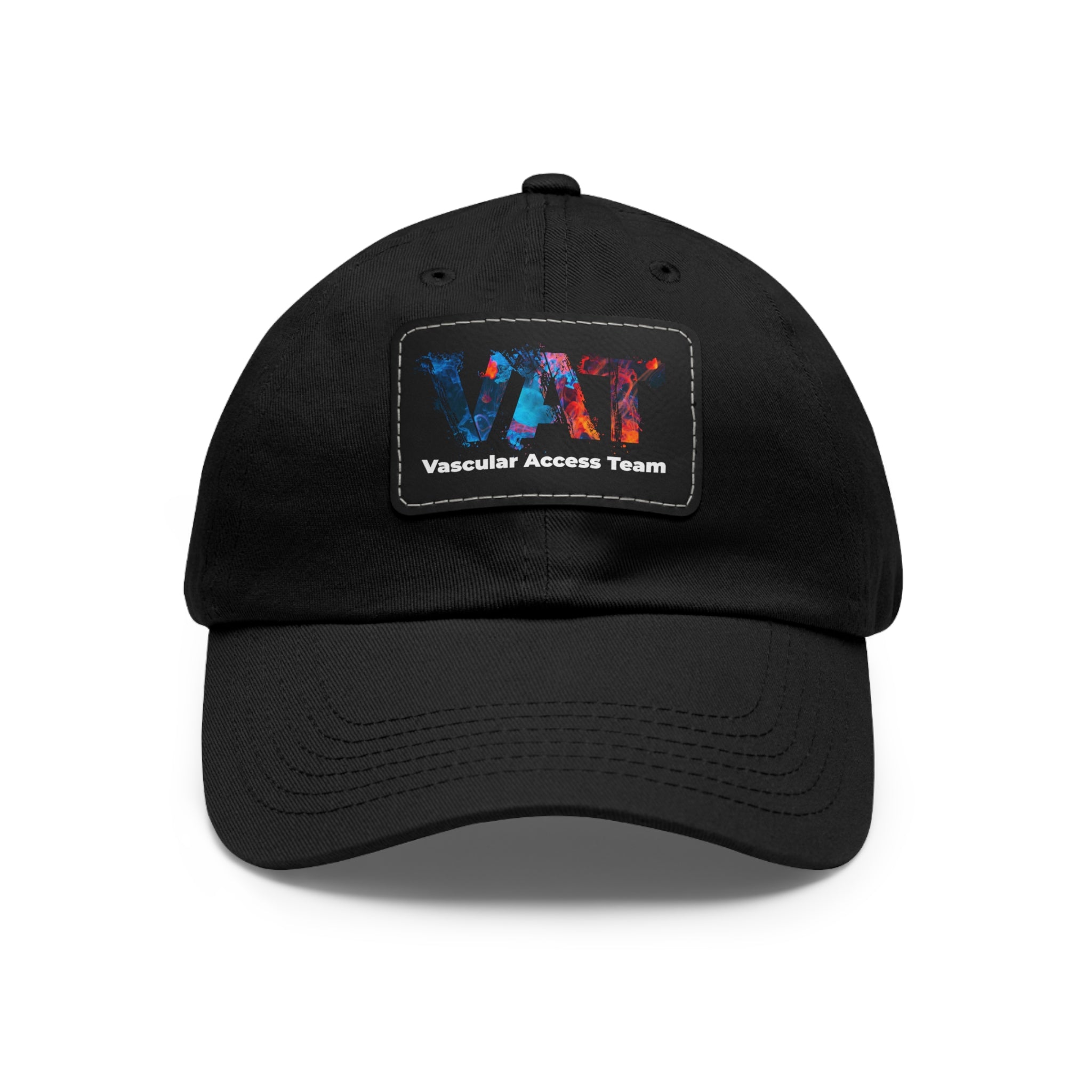 VAT Splatter Hat with Leather Patch (Rectangle)