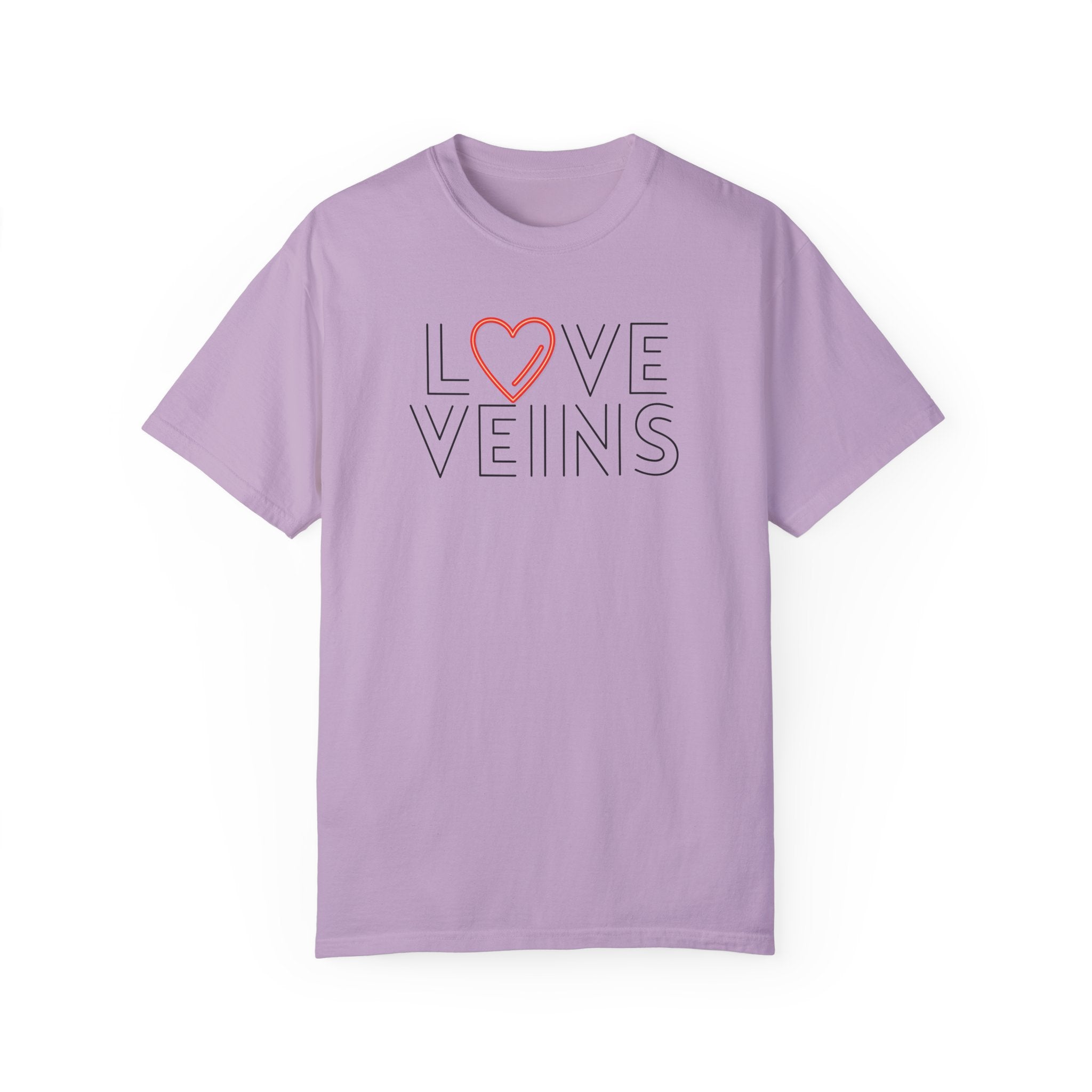 Love VEINS black Unisex Garment-Dyed T-shirt