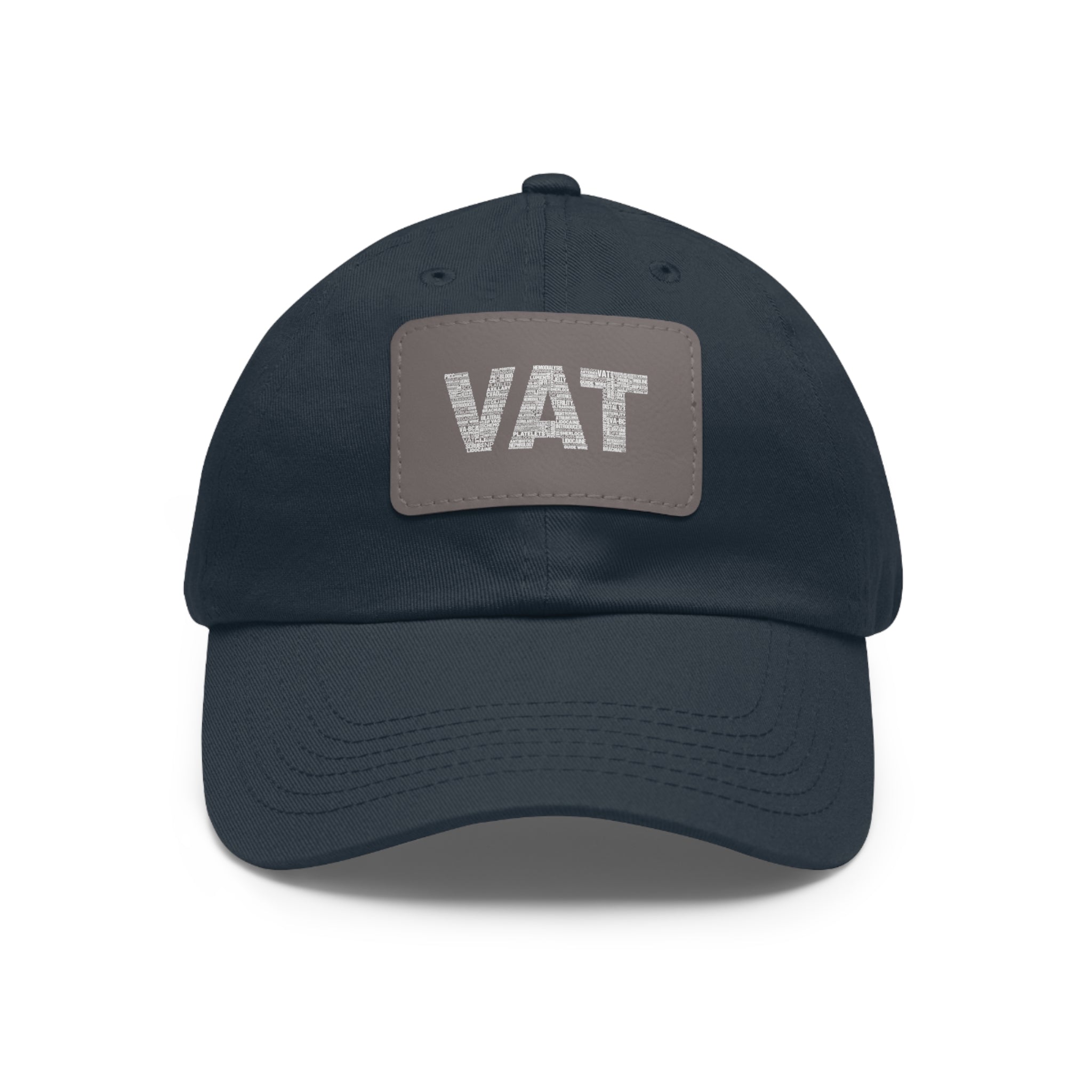 All Words VAT hat with Leather Patch (Rectangle)