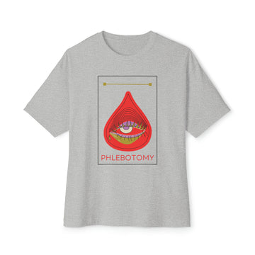 Eye drop Phlebotomy Unisex Oversized Boxy Tee