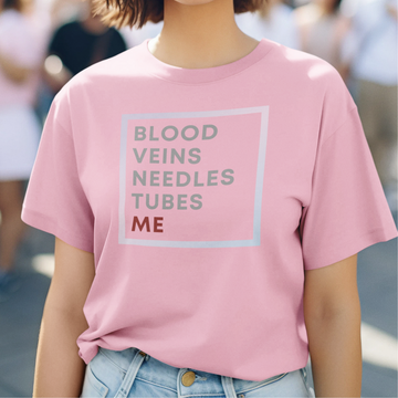 Blood Veins Needles IV, Organic Creator T-shirt - Unisex